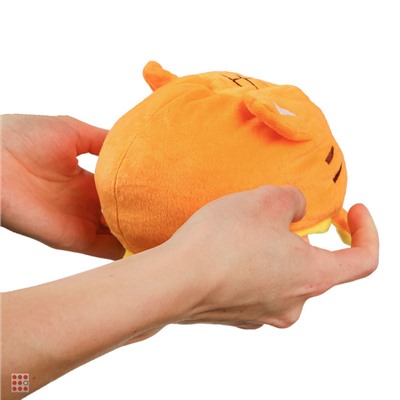 Мягкая игрушка Котик-вывернушка, 15х11х15 см