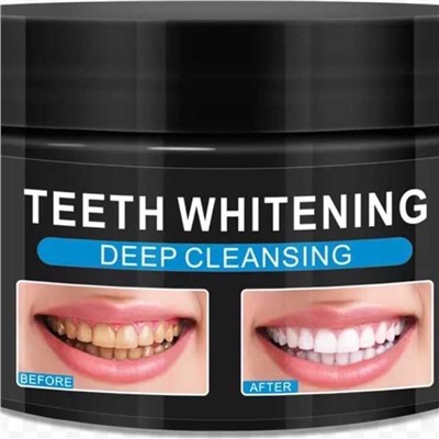 Pure Natural Отбеливающий зубной порошок с бамбуковым углем Teeth Whitening Charcoal Powder 60 мл