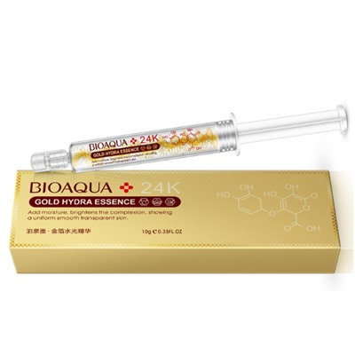Эссенция для лица Bioaqua 24 К Gold Hydra Essence с био-золотом и гиалуроновой кислотой 10 мл