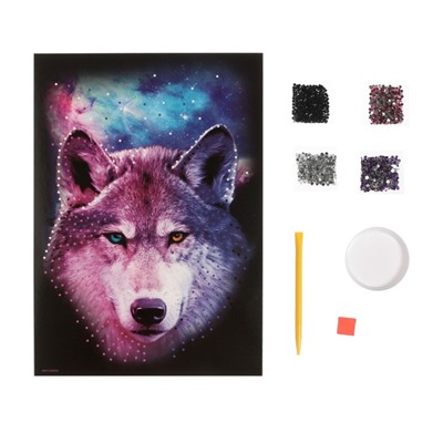 Алмазная мозаика «Взгляд волка»
