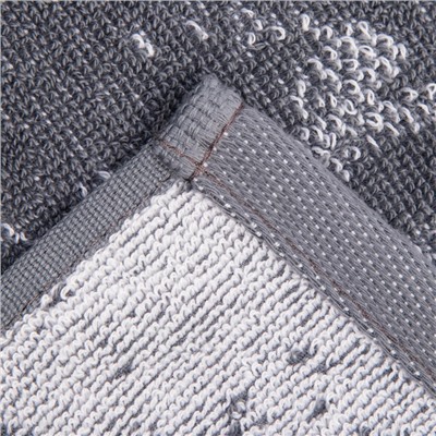 Полотенце именное махровое Этель "Виктор" серый, 50х90см, 100% хлопок, 420гр/м2