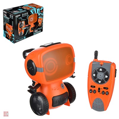 Игрушка РУ в виде робота-шпиона с рацией, 27МГц, ABS, 6хААА, движ., свет, звук, 25x11x18, 5см