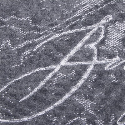 Полотенце именное махровое Этель "Владимир" серый, 50х90см, 100% хлопок, 420гр/м2