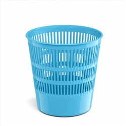 Корзина для бумаг и мусора ErichKrause Pastel, 12 литров, пластик, сетчатая, голубая