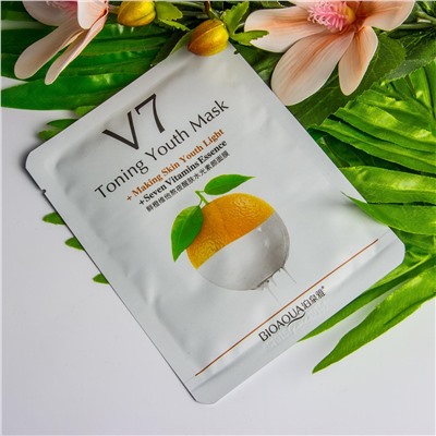 Витаминная тканевая маска V 7 с апельсином
