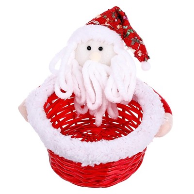 Конфетница «Дед мороз», мохнатая борода, вместимость 500 г