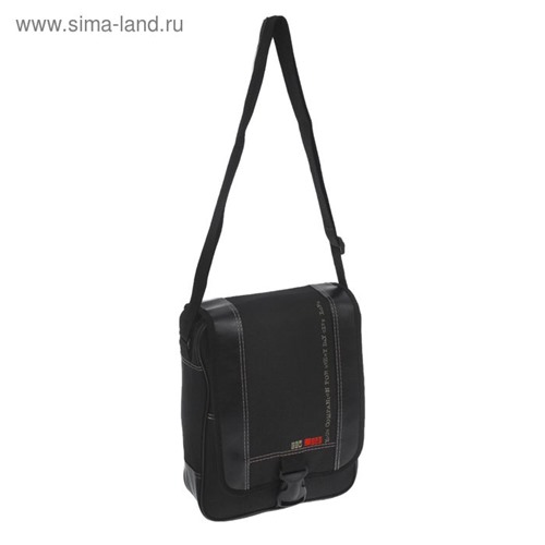 сумкаСумка молодёжная на клапане "Денди", 1 отдел, 1 наружный карман, длинный ремень, чёрная.