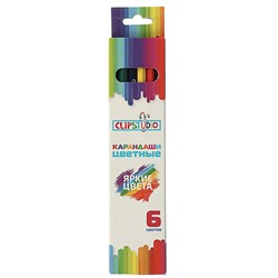 Карандаши ClipStudio 6 цветов шестигранные заточенные